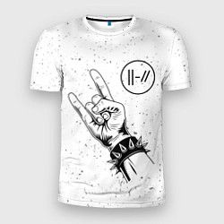 Мужская спорт-футболка Twenty One Pilots и рок символ