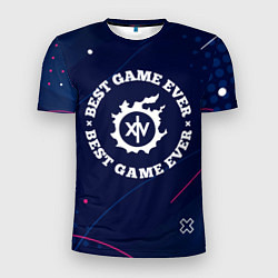 Мужская спорт-футболка Символ Final Fantasy и надпись best game ever