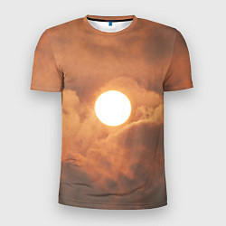 Футболка спортивная мужская Бронзовое солнце, цвет: 3D-принт