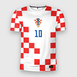 Мужская спорт-футболка Модрич Сборная Хорватии форма к чемпионату мира 20
