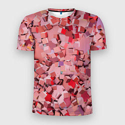 Футболка спортивная мужская Розовые кубы, цвет: 3D-принт