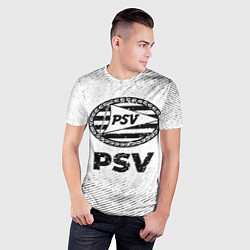 Футболка спортивная мужская PSV с потертостями на светлом фоне, цвет: 3D-принт — фото 2