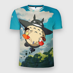 Мужская спорт-футболка Flight Totoro