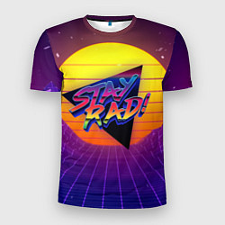 Футболка спортивная мужская Retro wave sun, цвет: 3D-принт