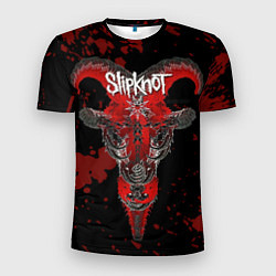 Мужская спорт-футболка Slipknot - красный козел