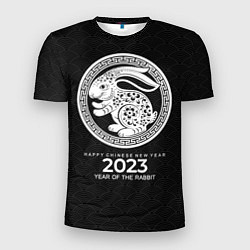 Мужская спорт-футболка 2023 year of rabbit, chinese New Year