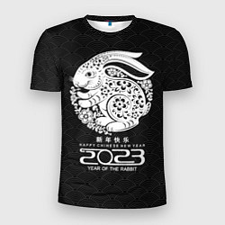 Мужская спорт-футболка Year of the rabbit, year of the rabbit, 2023