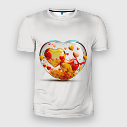 Мужская спорт-футболка Влюблённые сердца - сувенир