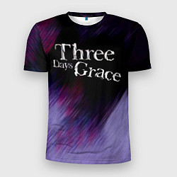 Футболка спортивная мужская Three Days Grace lilac, цвет: 3D-принт