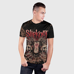 Футболка спортивная мужская Slipknot skull, цвет: 3D-принт — фото 2