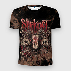 Мужская спорт-футболка Slipknot skull