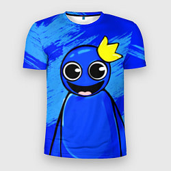 Мужская спорт-футболка Радужные друзья: веселый Синий