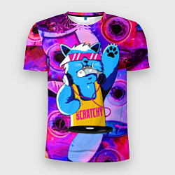 Футболка спортивная мужская DJ Scratchy in pink glasses, цвет: 3D-принт