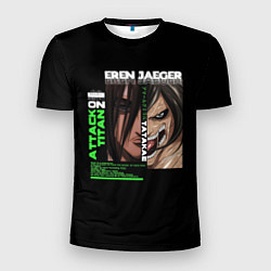Мужская спорт-футболка Attack on Titan Eren Jaeger