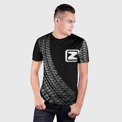 Футболка спортивная мужская Zotye tire tracks, цвет: 3D-принт — фото 2