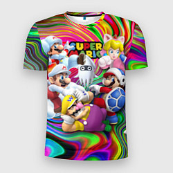 Мужская спорт-футболка Super Mario - Gaming aesthetics - Collage