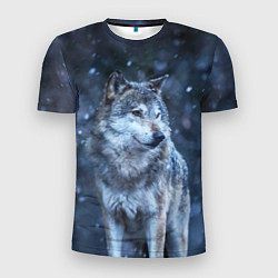 Мужская спорт-футболка Лесной волк