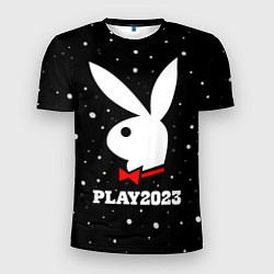 Мужская спорт-футболка Кролик плей 2023