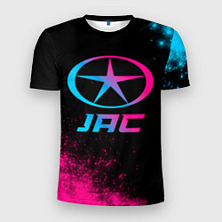 Мужская спорт-футболка JAC - neon gradient