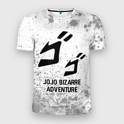 Мужская спорт-футболка JoJo Bizarre Adventure glitch на светлом фоне