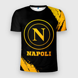 Мужская спорт-футболка Napoli - gold gradient