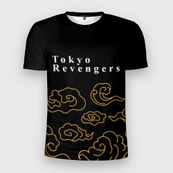 Мужская спорт-футболка Tokyo Revengers anime clouds