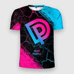 Мужская спорт-футболка Deep Purple - neon gradient