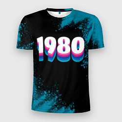 Мужская спорт-футболка Made in 1980: vintage art