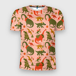 Футболка спортивная мужская Dinosaurs with gifts, цвет: 3D-принт