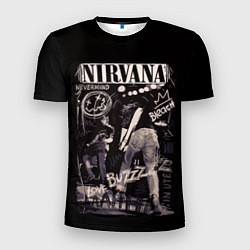 Мужская спорт-футболка Nirvana bleach