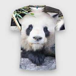 Мужская спорт-футболка Панда отдыхает