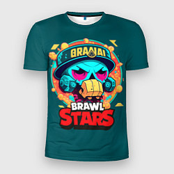 Мужская спорт-футболка Brawl Stars, уникальный персонаж