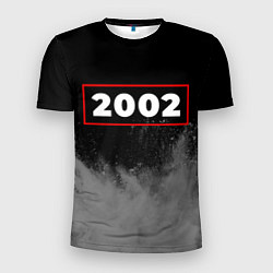 Мужская спорт-футболка 2002 - в красной рамке на темном