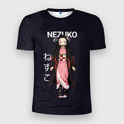 Мужская спорт-футболка Клинок, рассекающий демонов аниме - Незуко Камадо