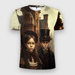 Мужская спорт-футболка Victorian boy and girl
