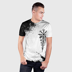 Футболка спортивная мужская Дерзкий рунический компас, цвет: 3D-принт — фото 2