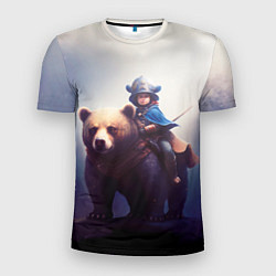Мужская спорт-футболка Медвежий наездник