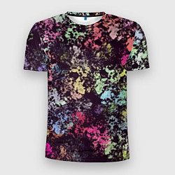 Футболка спортивная мужская Яркие краски, цвет: 3D-принт