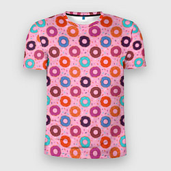 Футболка спортивная мужская Вкусные пончики, цвет: 3D-принт