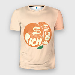 Мужская спорт-футболка Рич пич - богатый персик