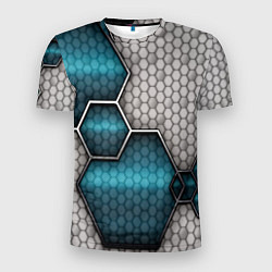 Футболка спортивная мужская Cyber texture abstraction, цвет: 3D-принт