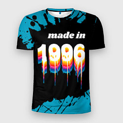 Мужская спорт-футболка Made in 1996: liquid art
