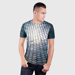 Футболка спортивная мужская Кольчуга доспехи среднивековья, цвет: 3D-принт — фото 2
