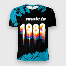 Мужская спорт-футболка Made in 1983: liquid art