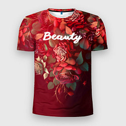 Мужская спорт-футболка Beauty Красота розы