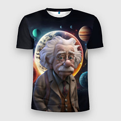 Мужская спорт-футболка Альберт Эйнштейн и его теория