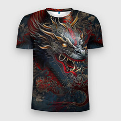 Мужская спорт-футболка Дракон Irezumi