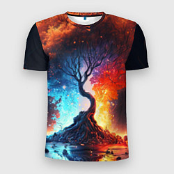 Мужская спорт-футболка Волшебное дерево желаний