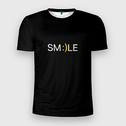 Мужская спорт-футболка Надпись smile