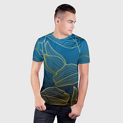 Футболка спортивная мужская Vanguard floral pattern, цвет: 3D-принт — фото 2